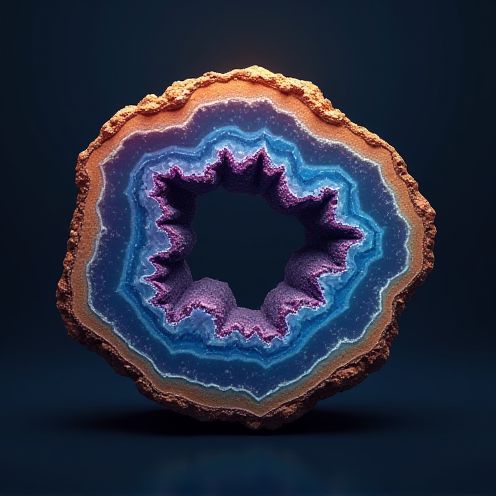 Geode cross-section