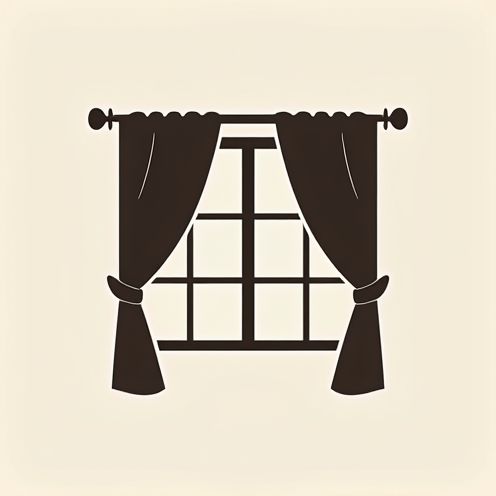 Window with Curtains