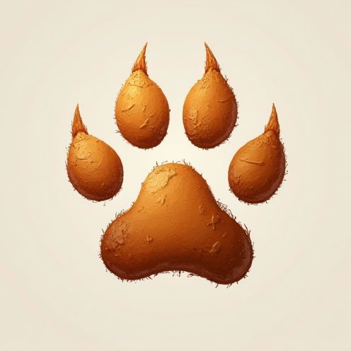 Cat paw print