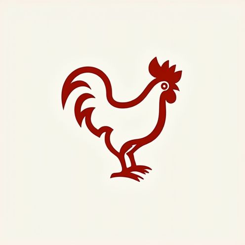 Rooster outline