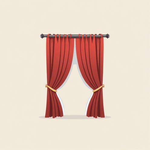 Pleated curtain design