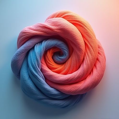 Swirling fabric pattern