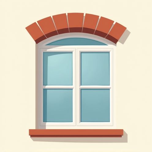 Window cornice illustration