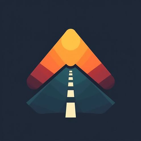 Arrow through road