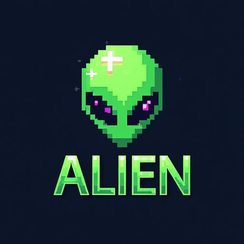 Pixelated Alien