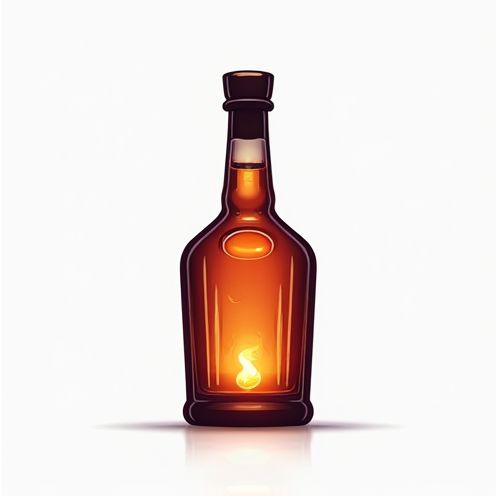 Spirit bottle silhouette