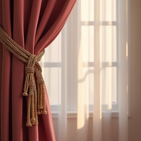 Chic curtain tieback