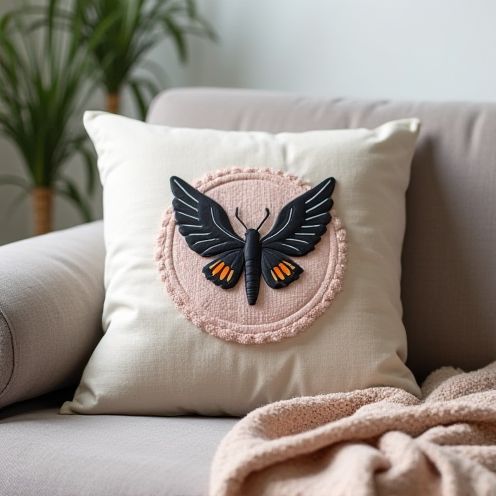 Stylish throw pillow