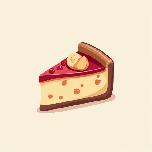 Cheesecake slice