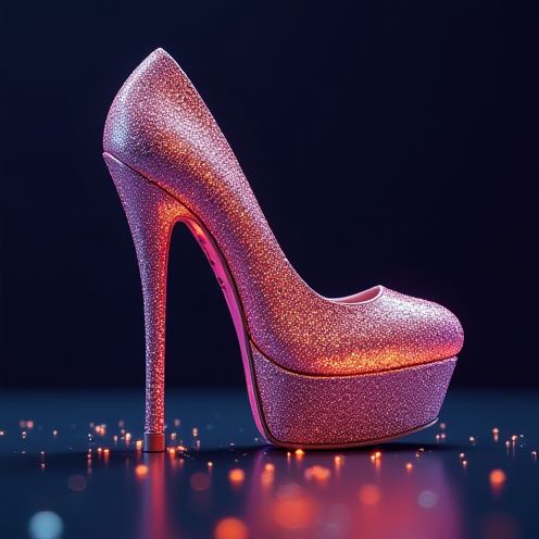 Glitter Platform Shoes