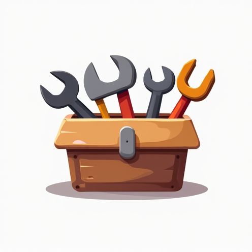 Toolbox with tools