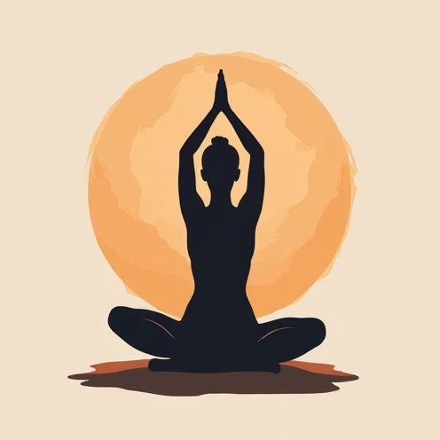 Yoga Pose Silhouette