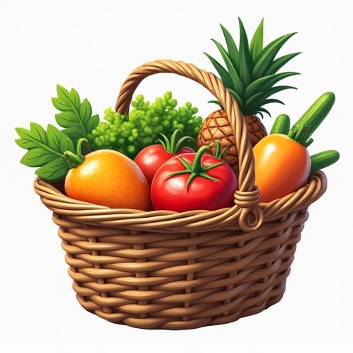 Fresh produce basket