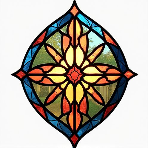 Stained Glass Panel