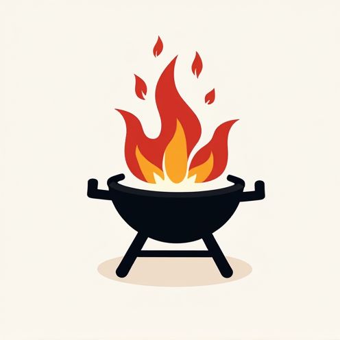 Smoky grill graphic