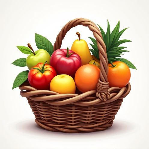 Fruit basket with vibrant options