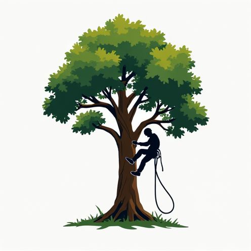 Arborist climbing rope