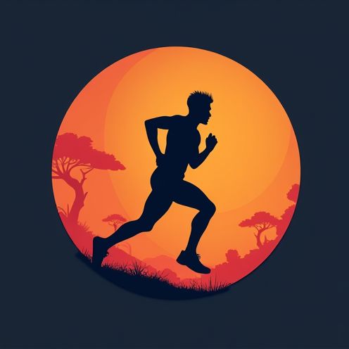 Silhouette of a Runner