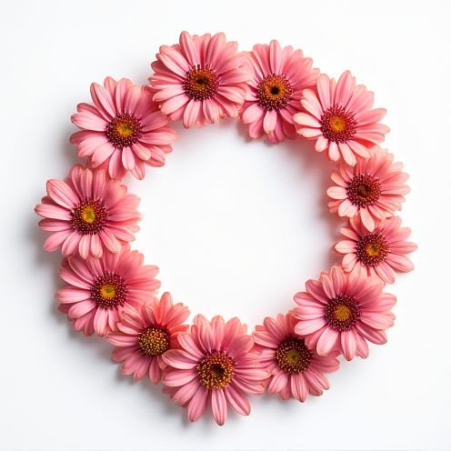 Circular wreath of Kalanchoe