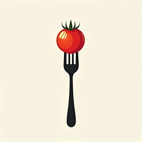 Fork with Tomato