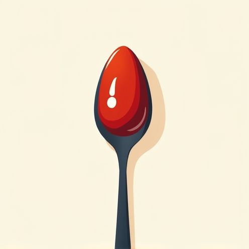 Spoon with Ketchup