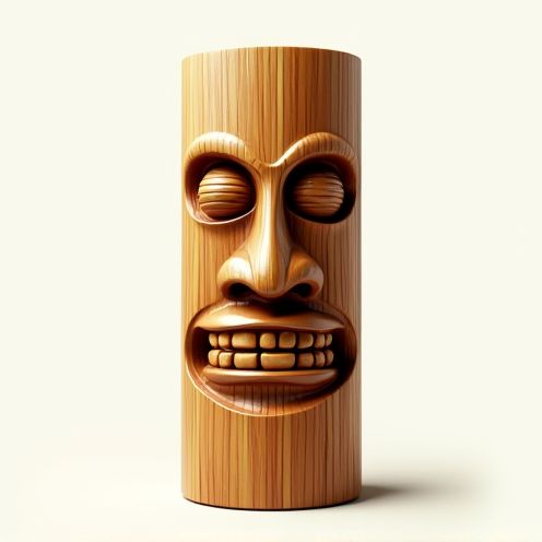 Bamboo Tiki Mask