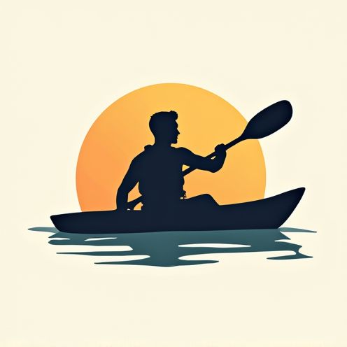 Kayak silhouette