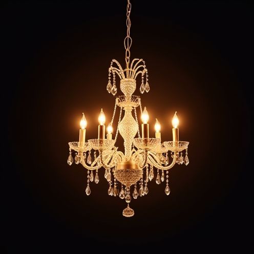 Gleaming chandelier