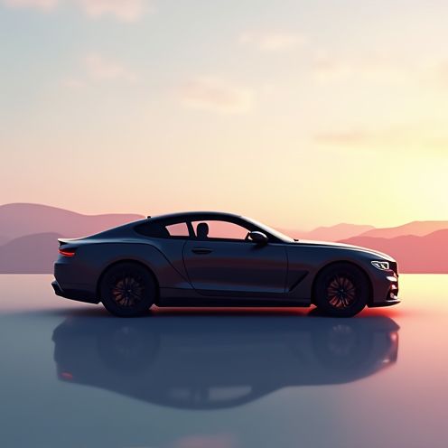 Luxury car silhouette