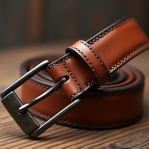 Leather belt