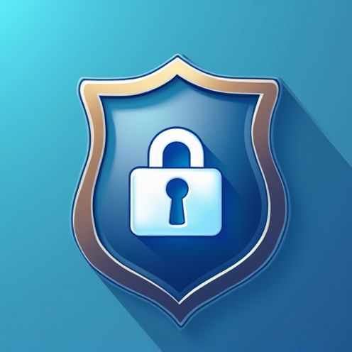 Secure lock with home icon