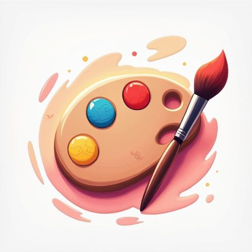 Palette with Brush