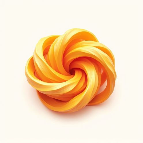 Wavy noodle pattern