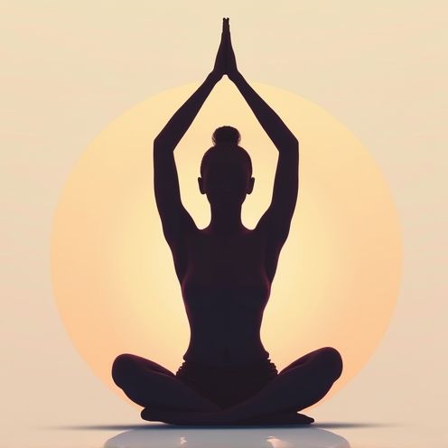 Yoga Pose Silhouette