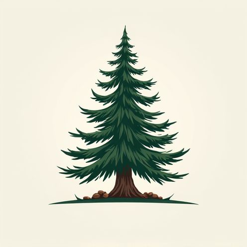 Rustic Pine Tree