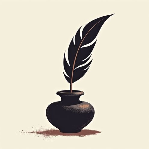 Quill and Ink Pot