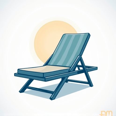 Poolside lounge chair