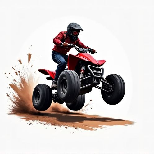 Jumping quadbike