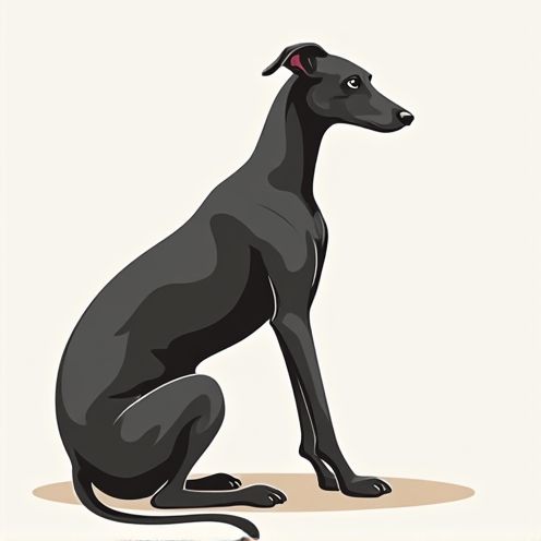 Sleek greyhound