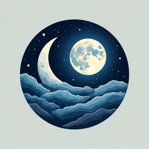 Sleeping moon