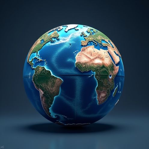 Rendered Globe