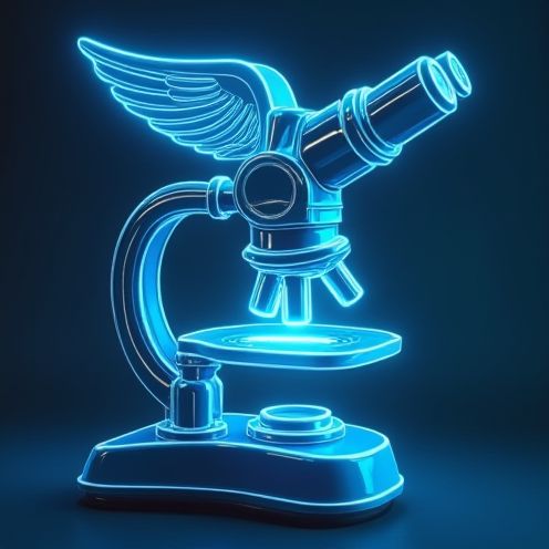 Microscope with radiology caduceus