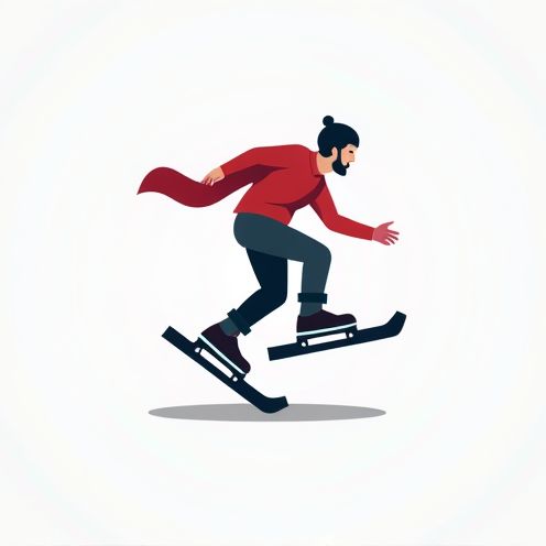 Skating person