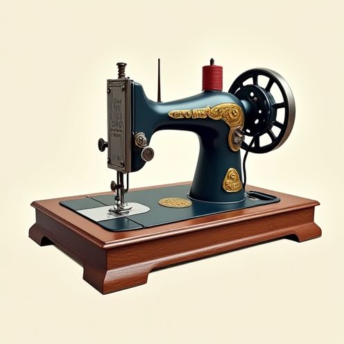 Old-fashioned Sewing Machine