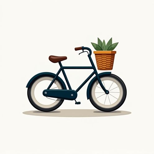 Bicycle with basket