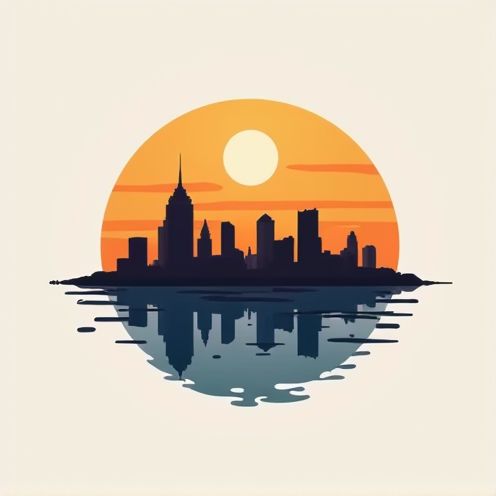 Cityscape silhouette