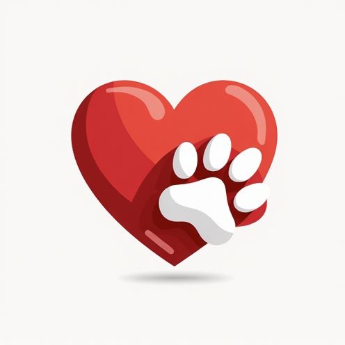 Heart with Animal Paw