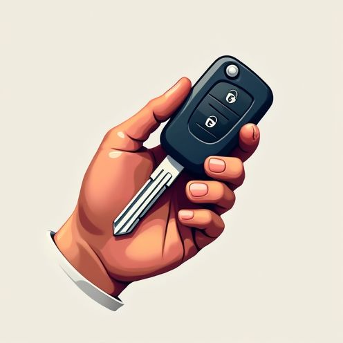 Hand with Car Key