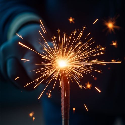 Welding sparks