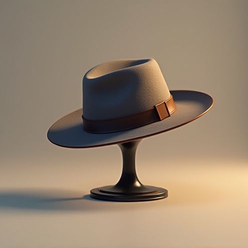 Hat with stand